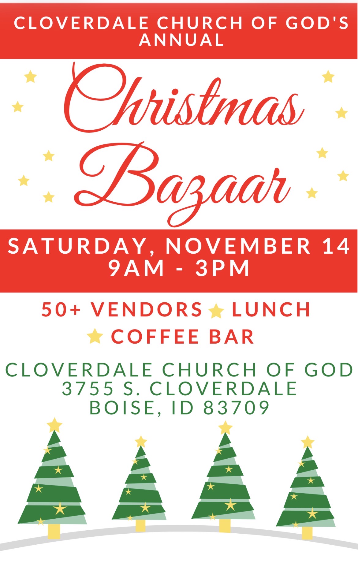 Cloverdale Christmas Bazaar — Family fun in Cloverdale Church of God · Boise, ID