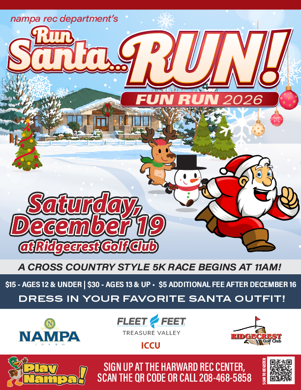 Run Santa… Run! — Sports & recreation in Ridgecrest Golf Club · Nampa, ID