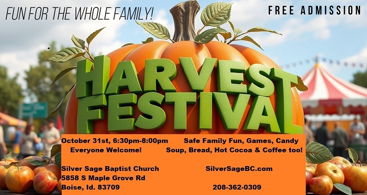 Free Harvest Festival — Family fun in Silver Sage Baptist Church · Boise, ID