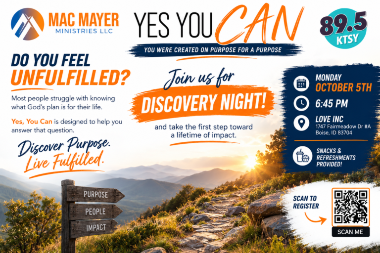 Yes You Can Flyer Dsicovery Night Option 4
