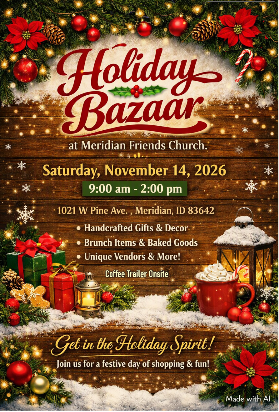 Holiday Bazaar at Meridian Friends Church — Family fun in Meridian Friends Church · Meridian, ID